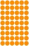 Label, 12 mm, circular, AVERY ZWECKFORM, neon orange, 270 label/pack